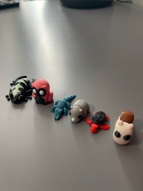 3D Printed Assorted Animal Figures - Pack of 6